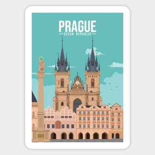 Staromestske namesti old town square czech praha prague Sticker